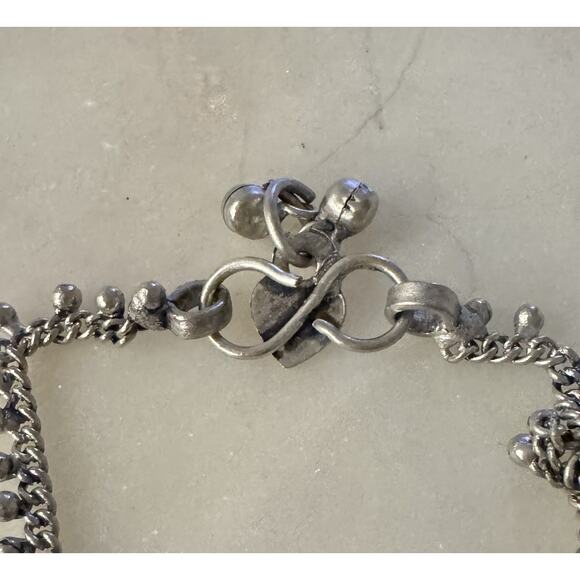 Vintage Rajasthani Anklet Indian Silver Boho - Picture 4 of 5